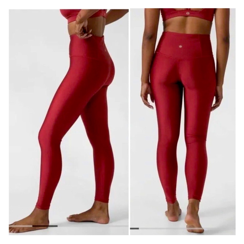 NWT Athleta Elation Shine Tight - Decadent Red